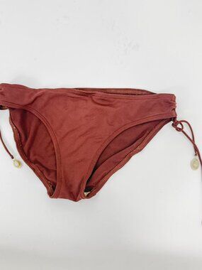 Women's Body Glove Brown Shell Side-Tie Bikini Bottoms Size S Small Swimwear